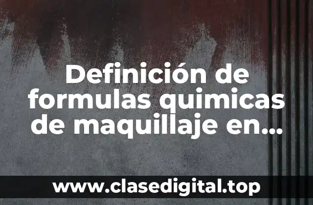 Ejemplos de formulas quimicas de maquillaje en polvo Mary Kay