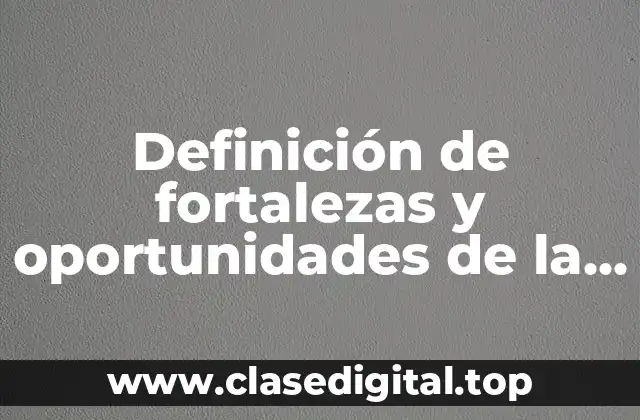 Definición de fortalezas y oportunidades de la venta de internet