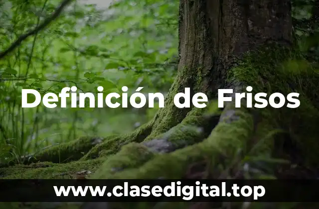 Definición de Frisos