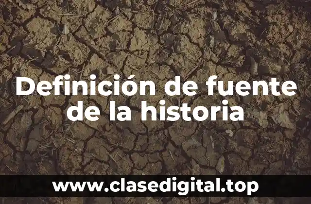 Ejemplos de fuente de la historia