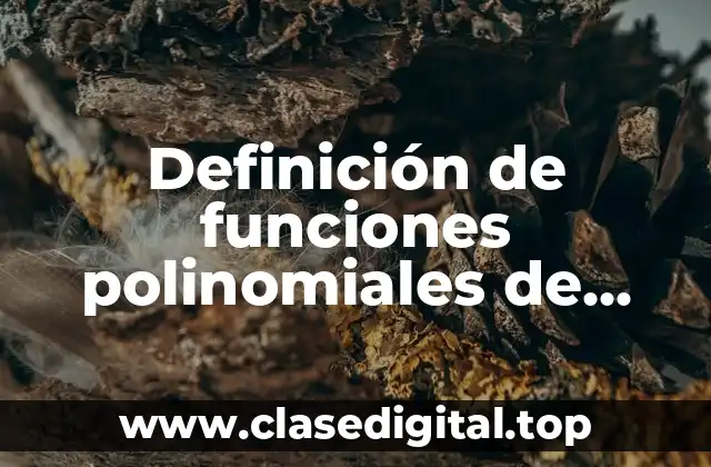 Definición de funciones polinomiales de grado 3 y 4