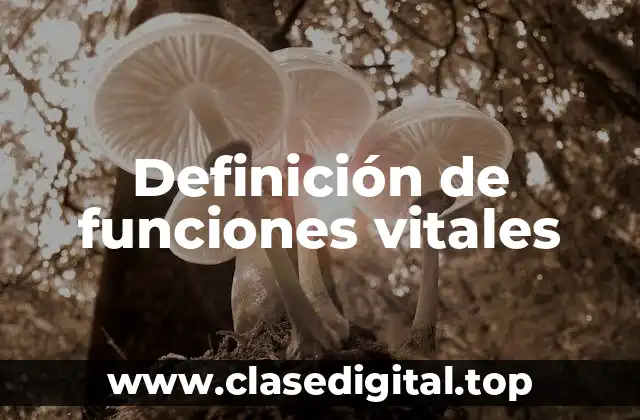 Ejemplos de funciones vitales