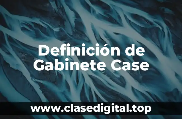 Definición de Gabinete Case