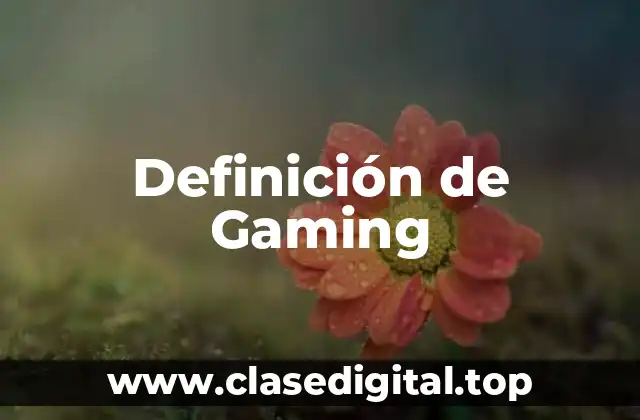 Definición de Gaming