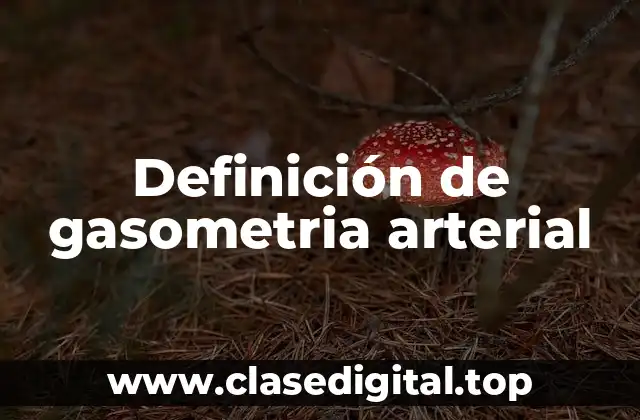 Ejemplos de gasometria arterial