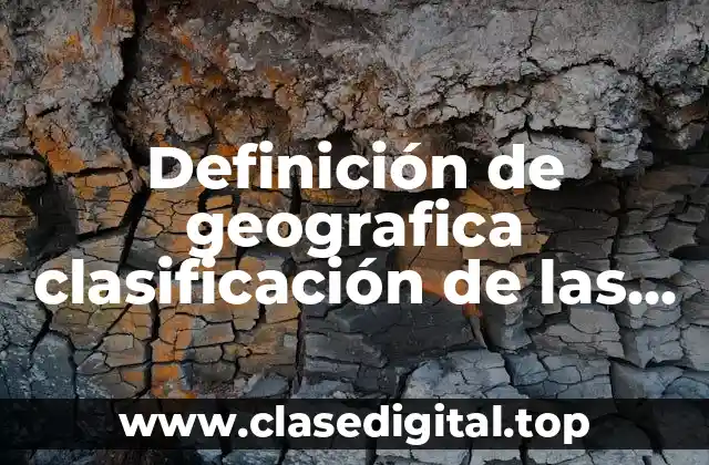 Definición de geografica clasificación de las lenguas