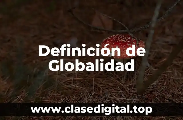 Definición de Globalidad