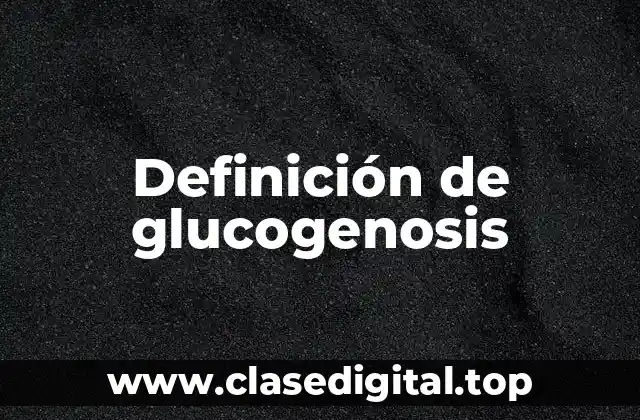 Definición técnica de glucogenosis
