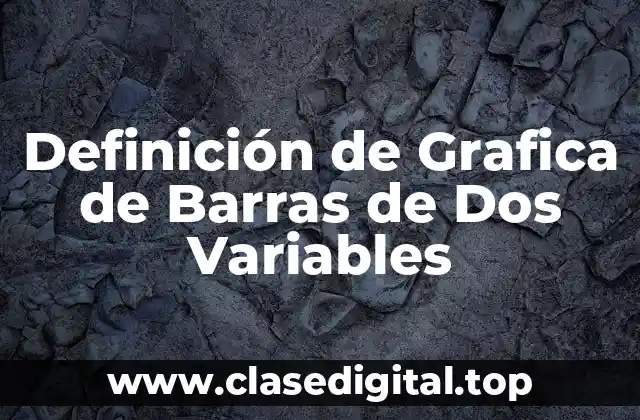 Definición de Grafica de Barras de Dos Variables