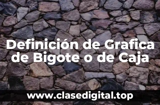 Definición de Grafica de Bigote o de Caja