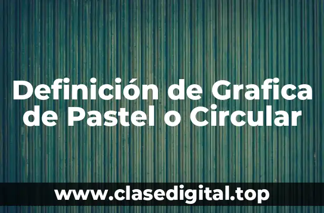 Definición de Grafica de Pastel o Circular