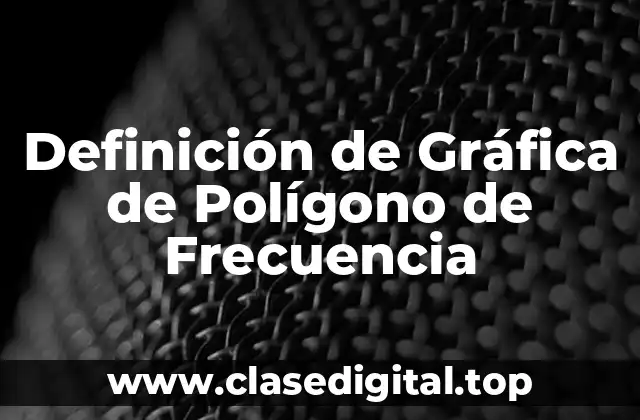 Definición de Gráfica de Polígono de Frecuencia