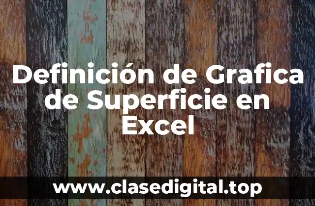 Definición de Grafica de Superficie en Excel