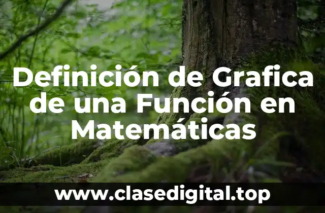 Definición de Grafica de una Función en Matemáticas
