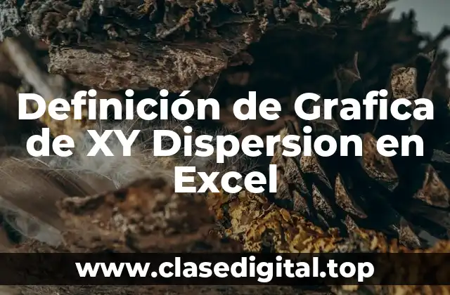 Definición de Grafica de XY Dispersion en Excel