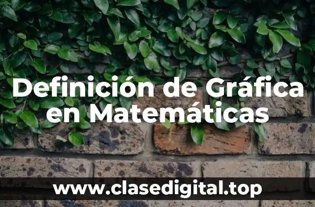Definición Técnica de Gráfica en Matemáticas