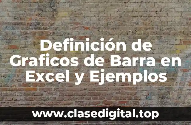 Definición de Graficos de Barra en Excel y Ejemplos