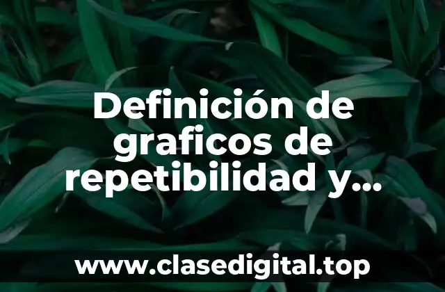 Definición de graficos de repetibilidad y reproducibilidad en una empresa