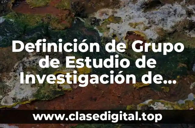 Definición de Grupo de Estudio de Investigación de Mercado