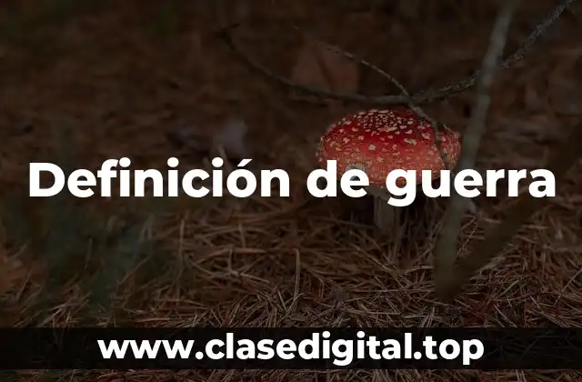 Definición técnica de guerra