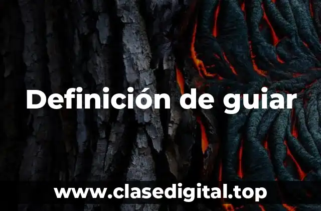 Definición de guiar
