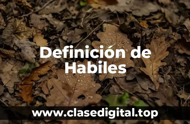 Definición de Habiles