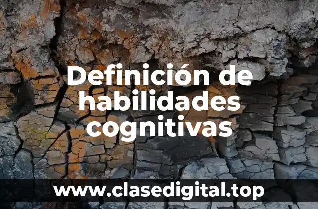Definición de habilidades cognitivas