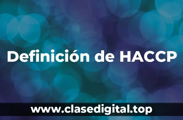 Definición de HACCP