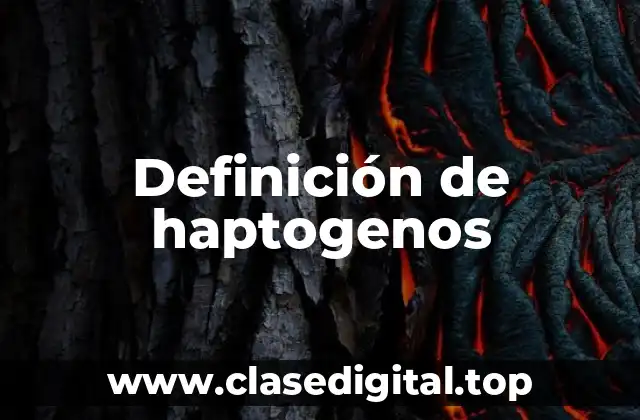 Ejemplos de haptogenos