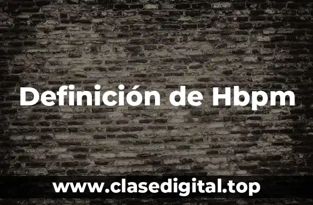 Ejemplos de Hbpm