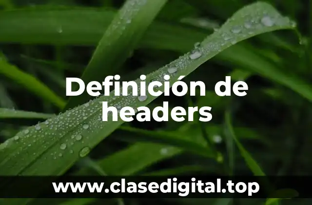 Definición de headers