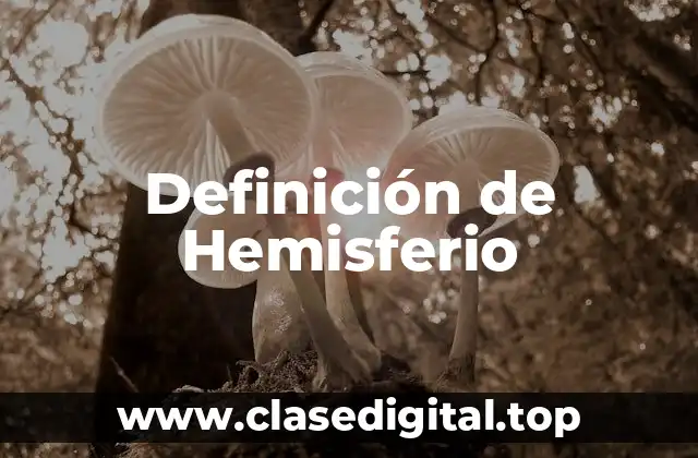Definición de Hemisferio