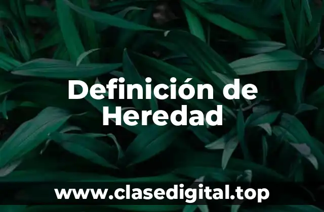 Definición de Heredad