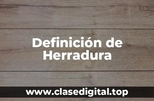 Definición de Herradura