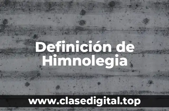 Ejemplos de Himnolegia