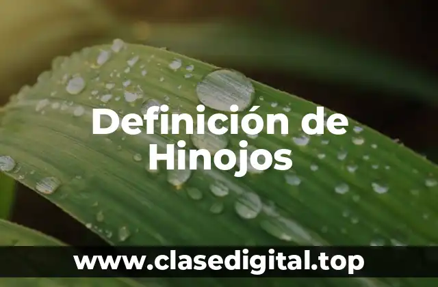 Definición de Hinojos