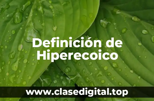 Definición de Hiperecoico