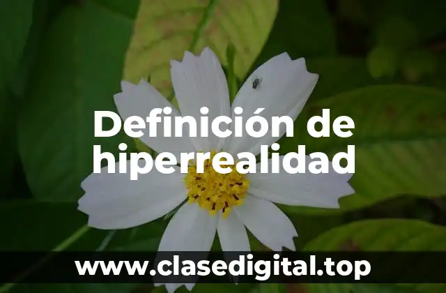 Definición de hiperrealidad