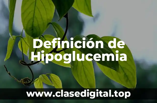 Ejemplos de hipoglucemia