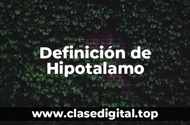 Ejemplos de Hipotalamo