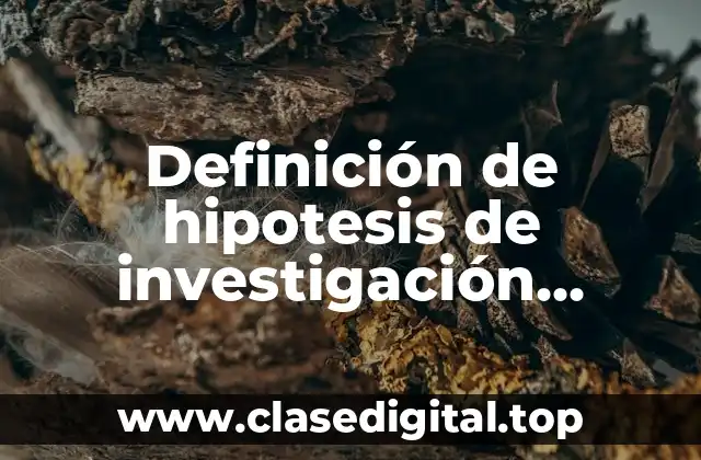 Definición de hipotesis de investigación cualitativas para logro de aprendizajes