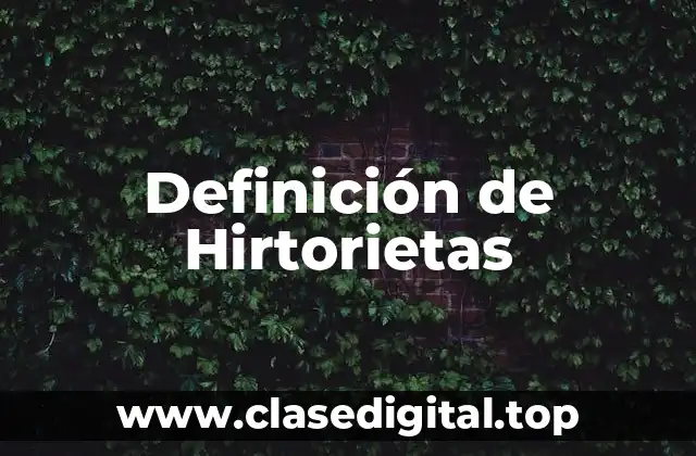 Definición de Hirtorietas