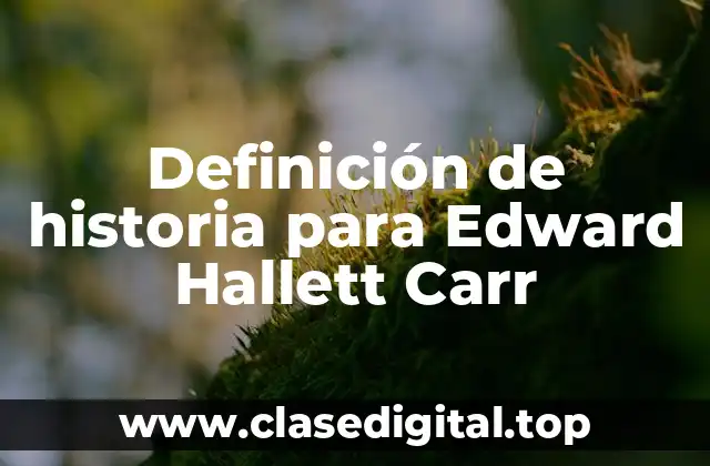 Definición técnica de historia