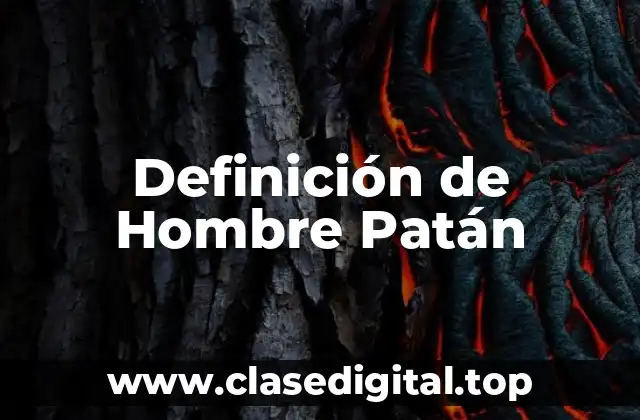 Definición de Hombre Patán