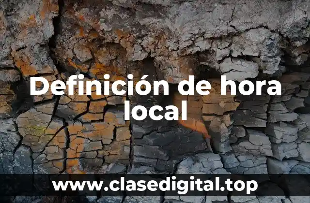 Definición de hora local