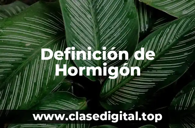 Ejemplos de Hormigón