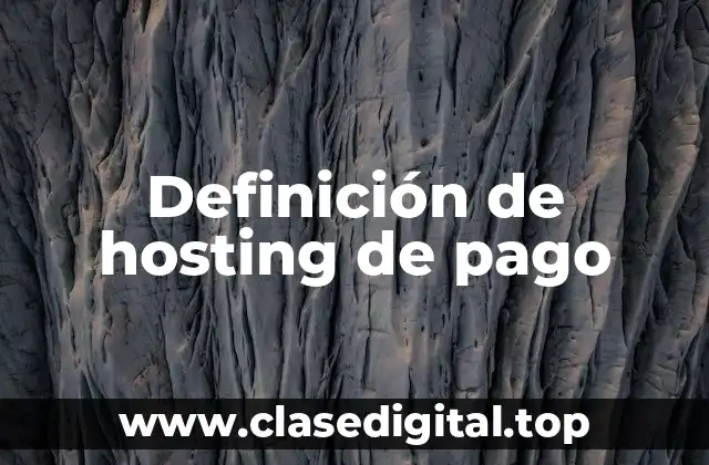Ejemplos de hosting de pago