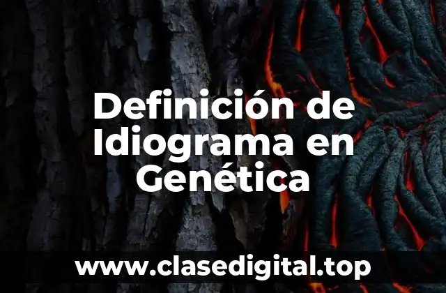 Definición de Idiograma en Genética