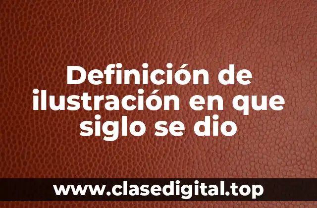Definición técnica de ilustración