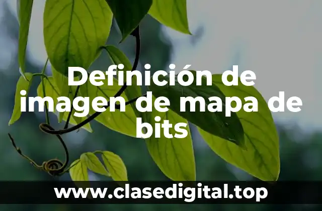 Definición de imagen de mapa de bits